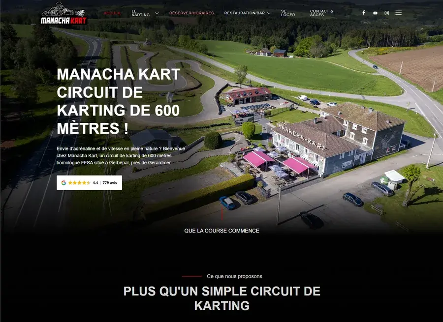 Le site de Manach'a Kart